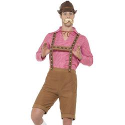 Boeren Tirol & Oktoberfest Kostuum | Schuhplattler Schumi Lederhosen | Man | XL | Bierfeest | Verkleedkleding